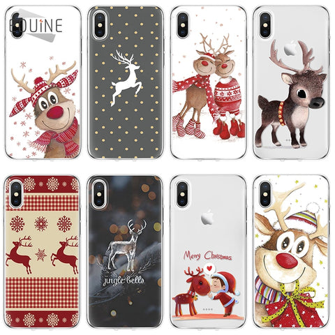 Christmas TPU Heart Case For iPhone and Samsung Galaxy