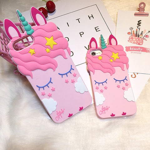 3D Pink Unicorn For iPhone and Samsung